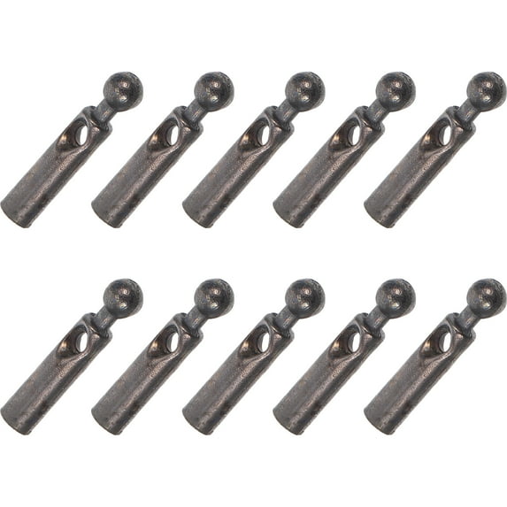 FRCOLOR 10 Pcs Umbrella Screw for Sand Metal Folding Tips Parts Dark Grey