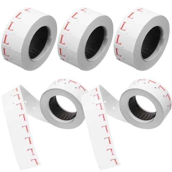 WASHWEPE Clothing Stickers Size Tags For Clothing White Paper 10 Rolls 500 Labels Roll 2x2in