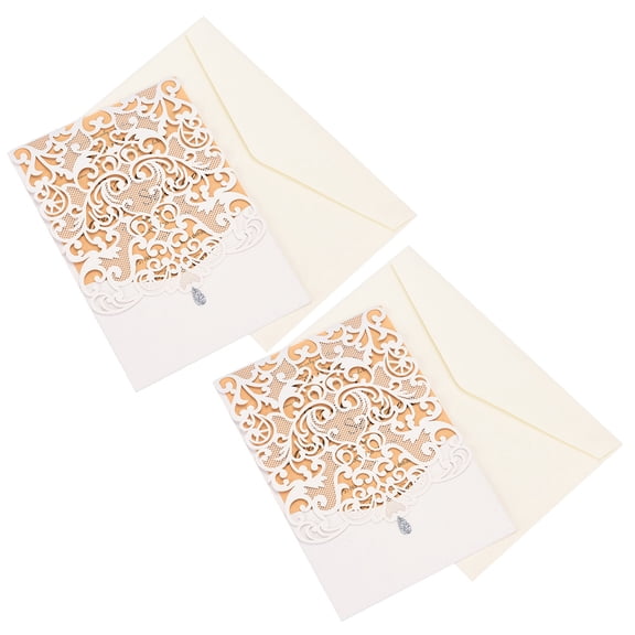 FRCOLOR 10 Sets Romantic Wedding Invitation Cards Design for Party, Event, and Special Occasion Invites