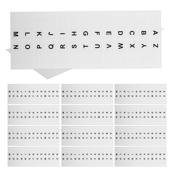 FRCOLOR White Paper Index Tabs for Home Use Writable Adhesive Book Markers 10 Sheets