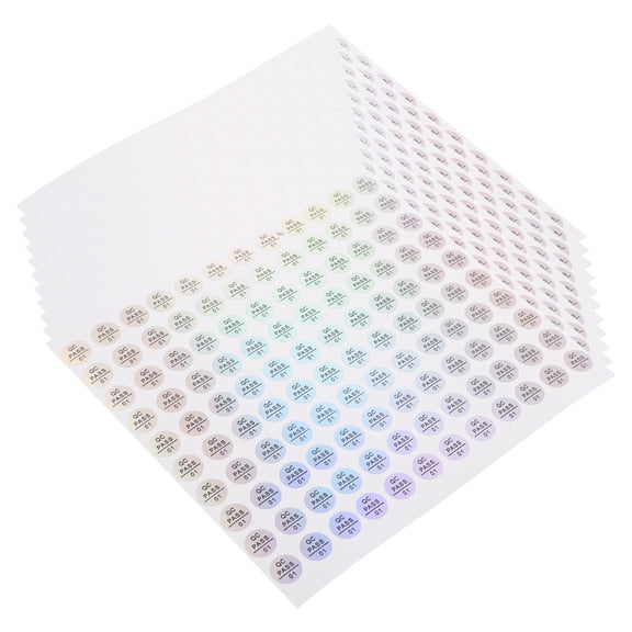 TAILTOSS Quality Control Passed Stickers Green for Business Owners in Verification Process 10Pack