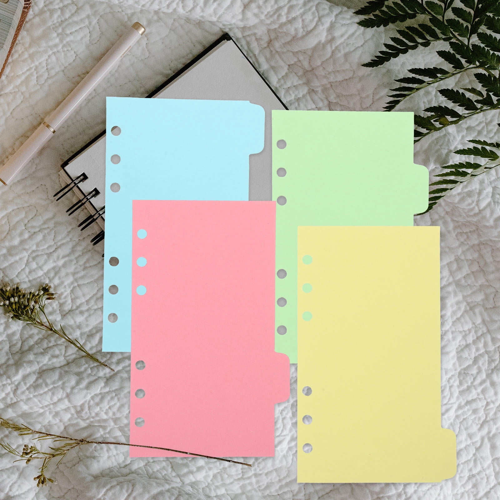 KAKOWELY Binder Dividers Dowling Paper 10Set A6 Indexing Document ...