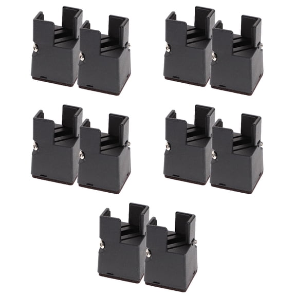 WRISTBIQUE Couch Riser Black With Height Adjustment 10Pack