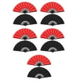 thumbnail image 1 of FRCOLOR 10 pcs  Folding Hand Fans Folding Fans Handheld Handheld Folding Fan Performing Accessory Chinese Kung Fu Hand Fan Foldable Hand Fan, 1 of 8