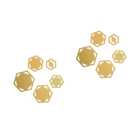 FRCOLOR 10 pcs Hexagon Templates Quilting Patchwork Embroidery Model Handmade DIY Sewing Tool Set