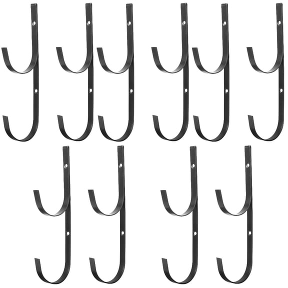 FRCOLOR 10-Pack Metal Pool Pole Hangers Wall Hooks for Swimming Pool Fence Pole Holders