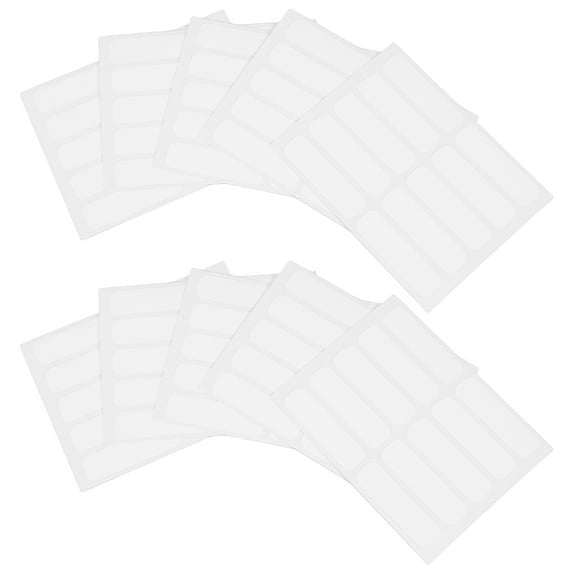 WASHWEPE Clothing Label Fabric Labels White 100Pcs 1.4X0.4X0.02In