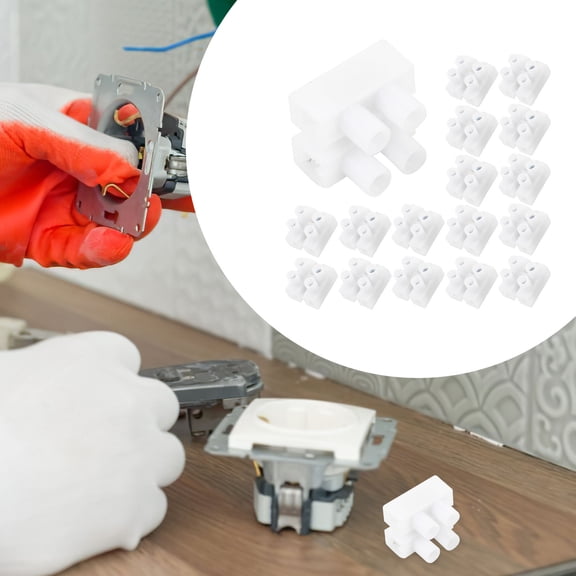 FRCOLOR 100 Pcs Connector Terminals Electrical Wire Joint 1.9X1.6cm