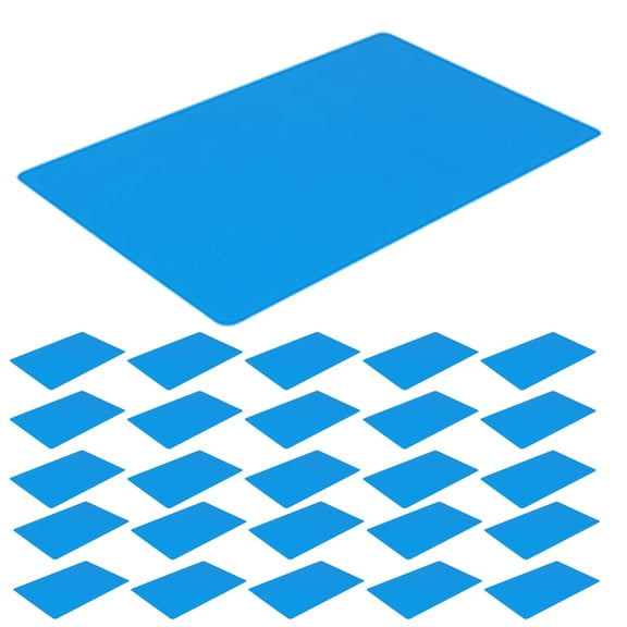 FRCOLOR 100 Pcs Custom Metal Business Card 8.50X5.30X0.10CM Blue