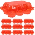 thumbnail image 1 of FRCOLOR 100 Pcs Egg Basket Egg Carton Baby 14.20X9.50X6.00CM Red, 1 of 8