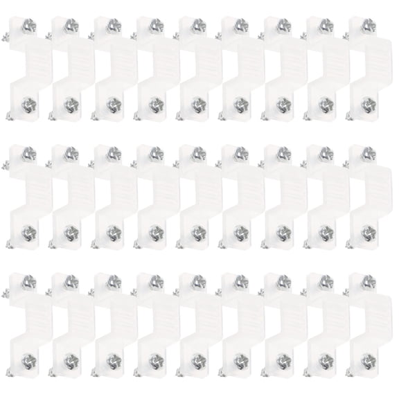 FRCOLOR 100 Pcs Flexible Practical LED Bracket Light Strip Mounting Bracket 2.8X0.9cm