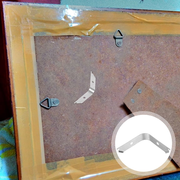 FRCOLOR  100 Pcs Framing Supplies Tool Picture Clips Wall Hanging Photo Frame Making Accessories Silver