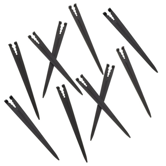 FRCOLOR  100 Pcs Gardening Bracket Drip Irrigation Accessories for Plant Hose Black