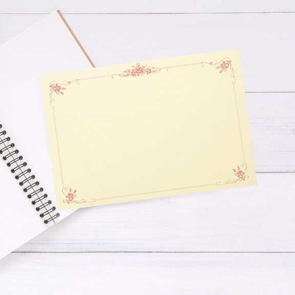 FRCOLOR 100 Pcs Greet Certificate Inner Page Customizable Paper Fabulous Office