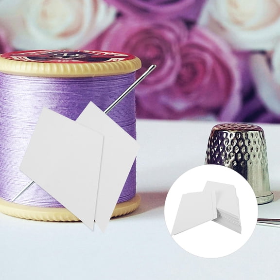 FRCOLOR  100 Pcs Quilting Supplies Sewing Paper Mold Piercing Templates Cutting White