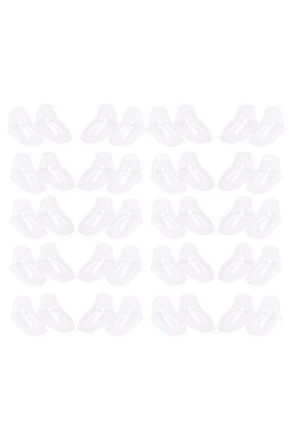 Prevent Deforming Sock Holder Transparent 100Pcs 4x8Cm