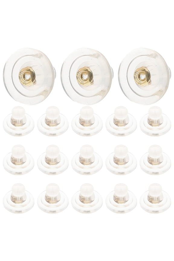 100 Pcs Silicone Earring Backs Support Stopper Replacement Safety Backings for Studs