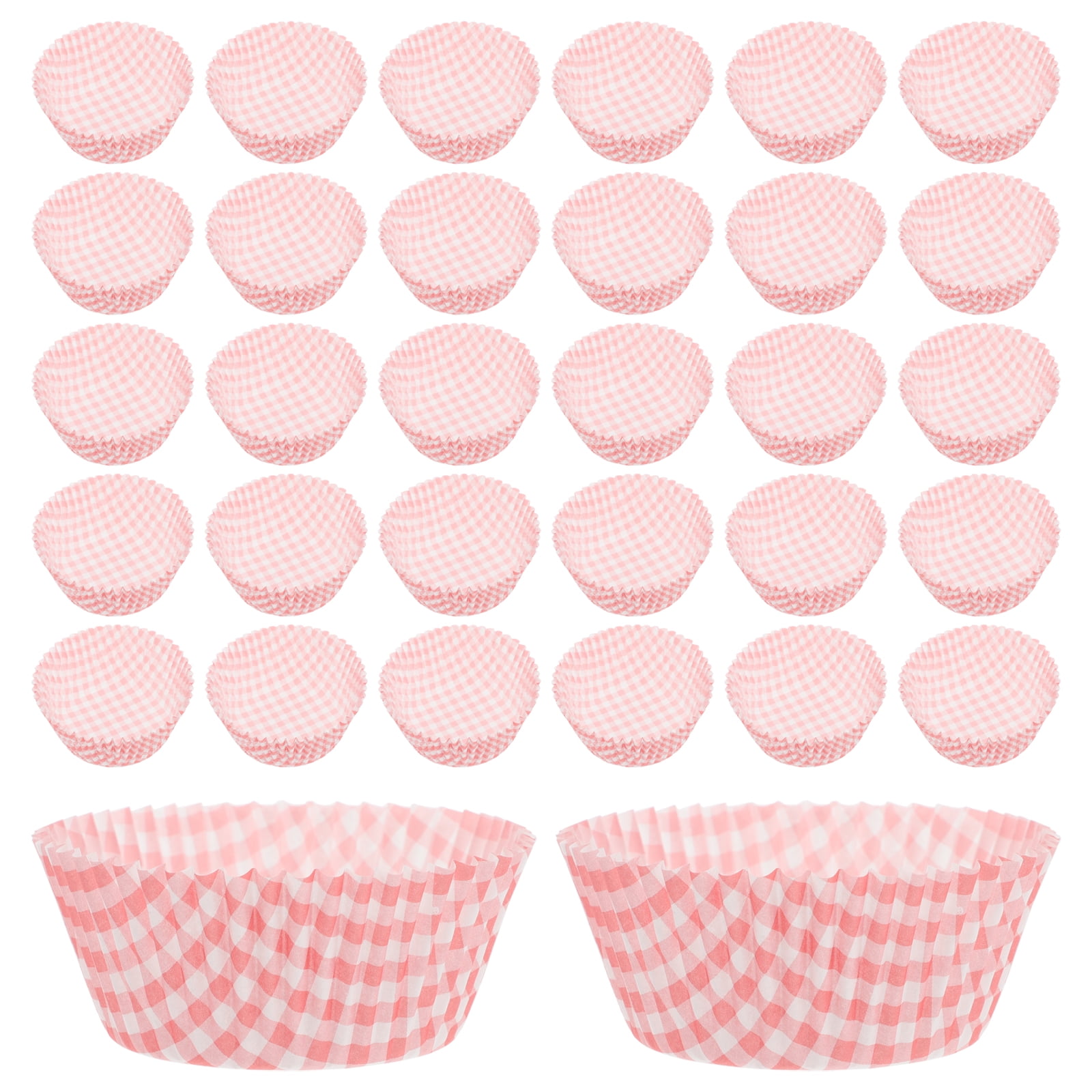 FRCOLOR 100 Pcs Single-pack Paper Cup Cake Cups 7.00X7.00X2.80CM Red