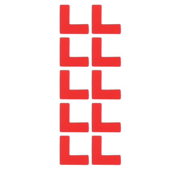 FRCOLOR Red Positioning Stickers 100 Directional Warning Sign Decals for Decoration 100Pcs Copper Adhesive PVC