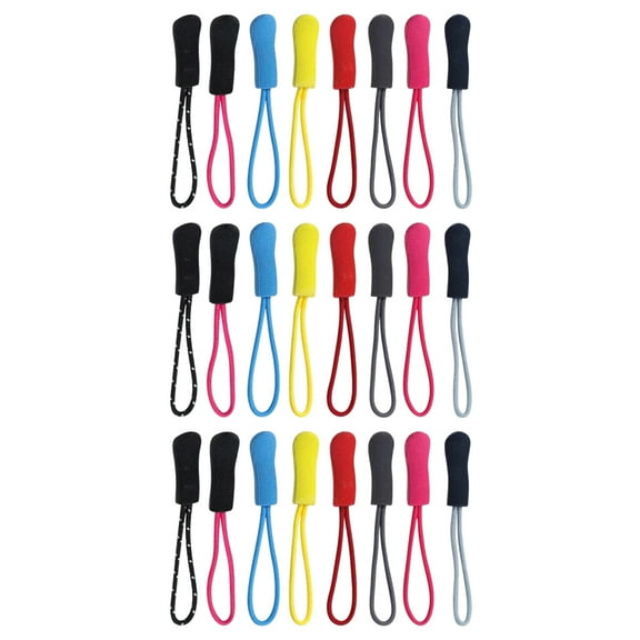 FRCOLOR 100 Pcs Zipper Cord Pulls Tag Extender Detachable Decoration