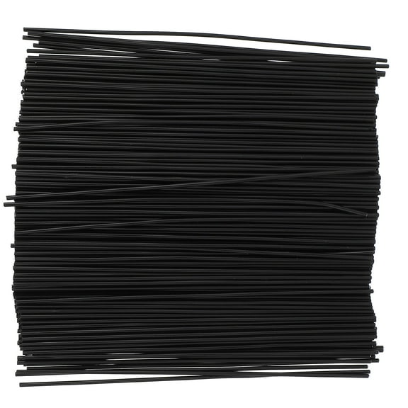 FRCOLOR 1000 Pcs Bread Twist Ties Rebar Grape Ribbon Tie Wires 12X0.02CM Black