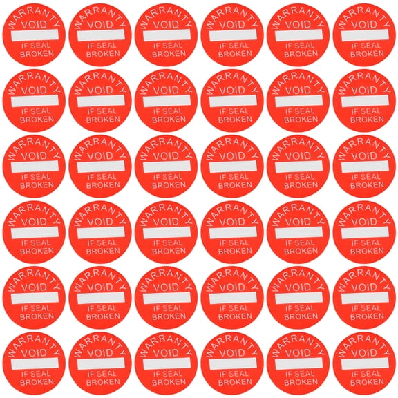 FRCOLOR 1000 Pcs Security Seal Sticker 1.00X1.00X0.10CM Red