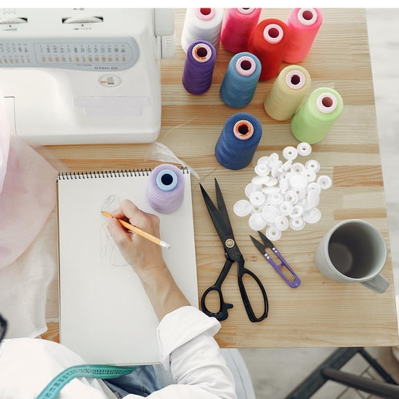 FRCOLOR 1000 Sets Snap Button Sew Snaps Fastener Buttons for Clothes White