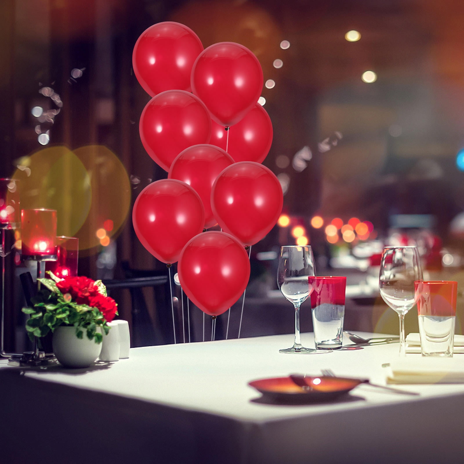 Rot Ballon FRCOLOR 100Pack Red Latex Balloons for Bridal Shower and Engagement ...