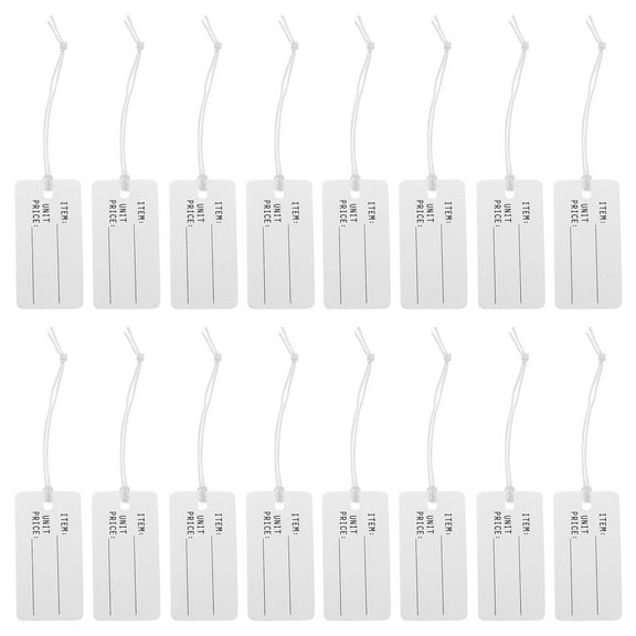 FRCOLOR 100Pcs Blank Writable Marking Tags Price Tags Hanging Price Tags with Strings,18.9"X7.87"X0.16"