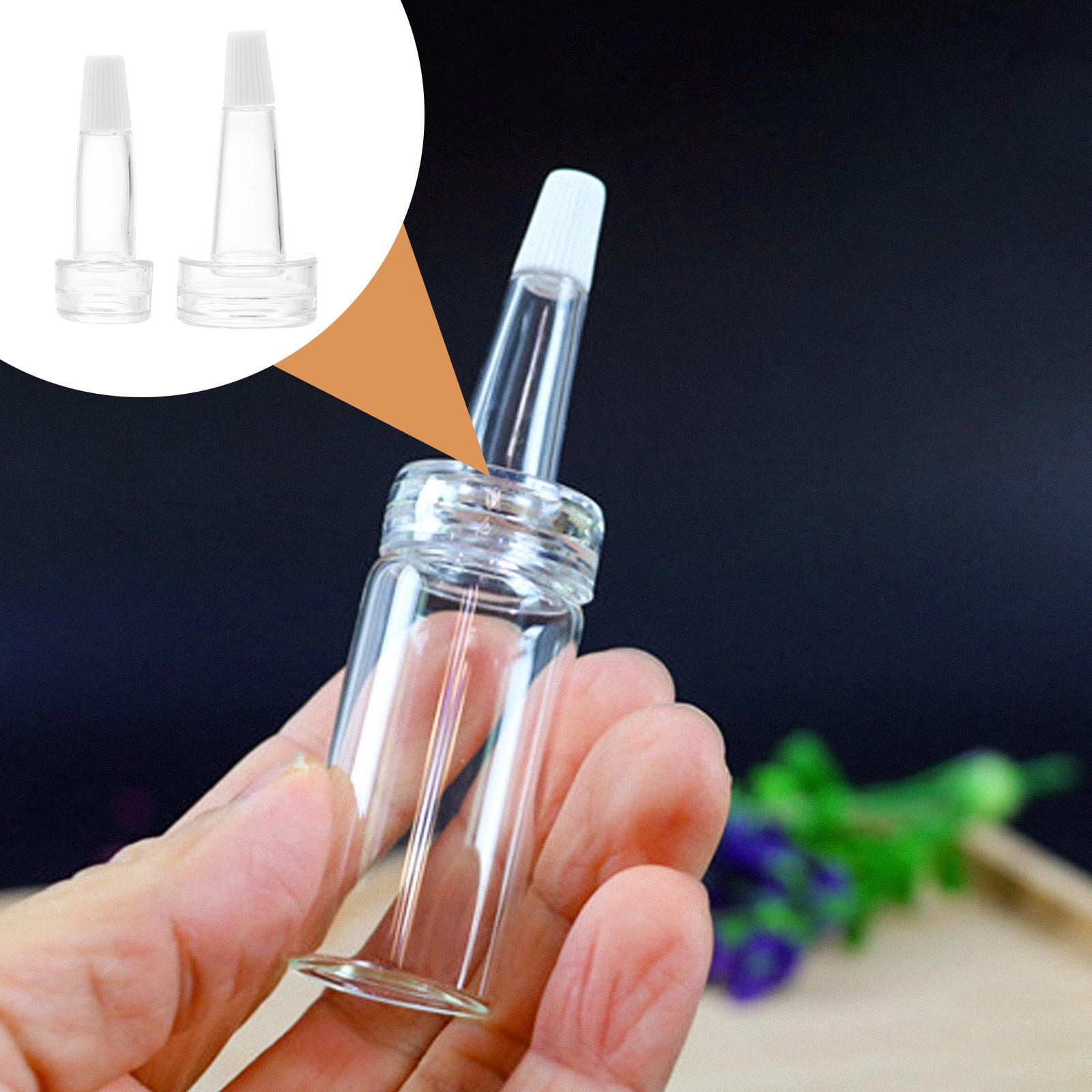 FRCOLOR 100Pcs Professional Silicone Horn-Shape Caps for Vial Bottles ...