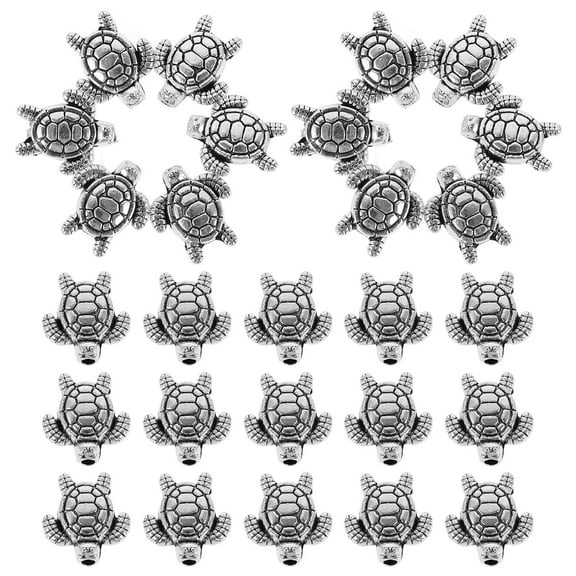 FRCOLOR 100pcs Alloy Spacer Beads Bracelet Making Turtle Beads Diy Beaded Jewelry Making Supplies