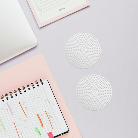 FRCOLOR 100pcs Mesh Plastic Canvas Sheet for Embroidery Knit Crochet Projects Mesh Sheets Plastic Grid Canvas for Embroidery and Knitting and Crochet Projects