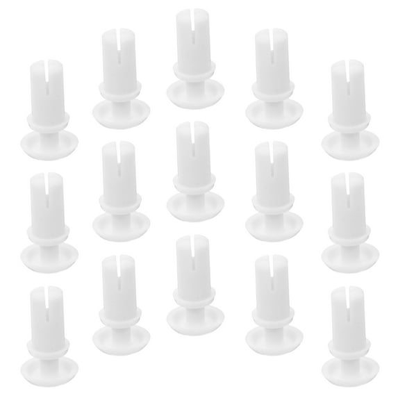FRCOLOR 100pcs Nylon Bumper Clips White Plastic Fasteners for Cars Auto Clip Replacement Car Retainer Clips Trim Panel Clips Push Retainer Clips Kit