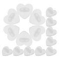 thumbnail image 1 of FRCOLOR 100pcs Rubber Pin Backs Love Heart Butterfly Clutch Backings Pin Keepers Cap Replacement For Badges Lapel Pin Diy Accessory, 1 of 8