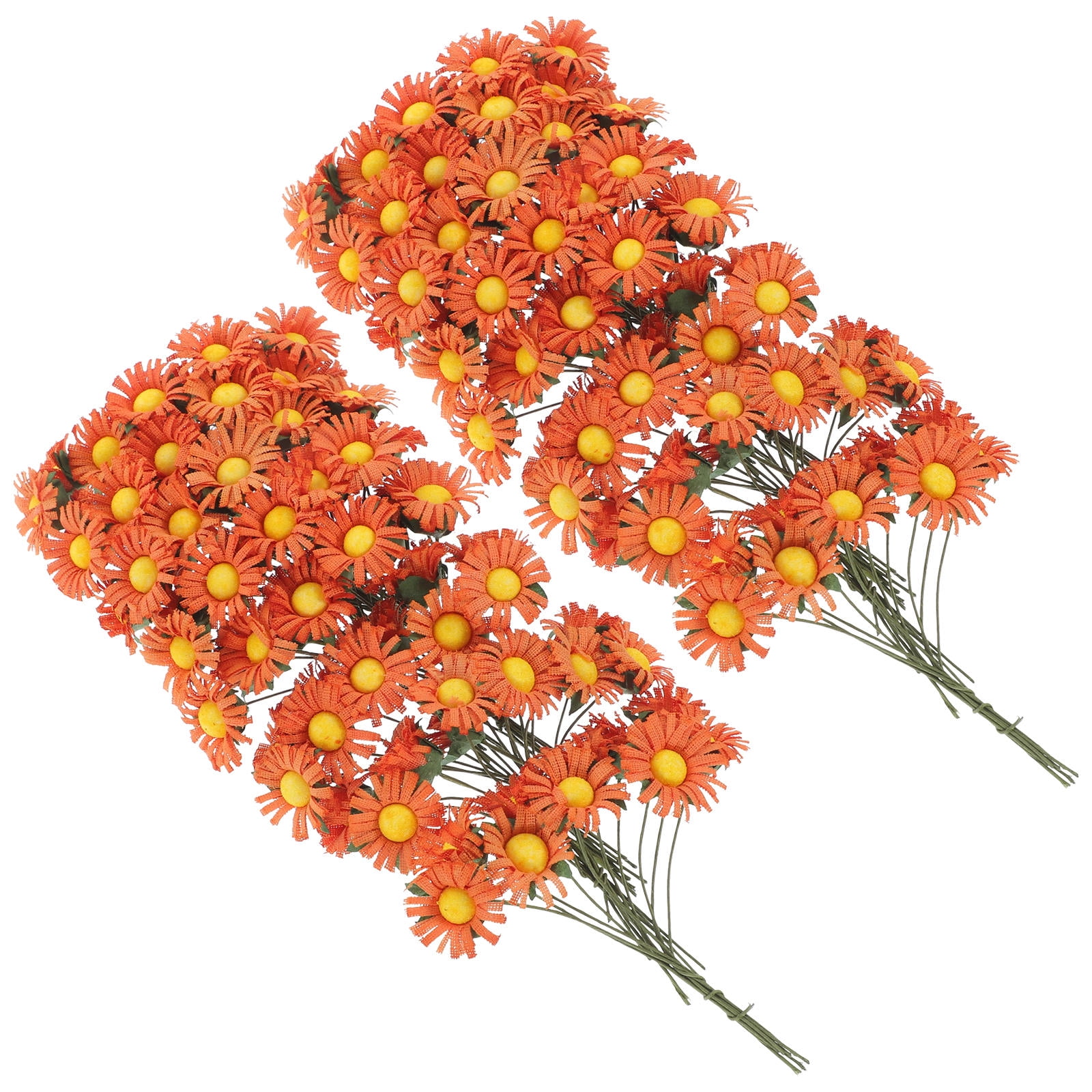 FRCOLOR 100pcs Simulated Daisy Flower Decors Fake Daisy Flower Bunches ...