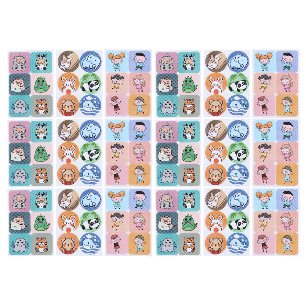 FRCOLOR 108pcs Mosquito Stickers for Kids Cartoon Mosquito Repellent