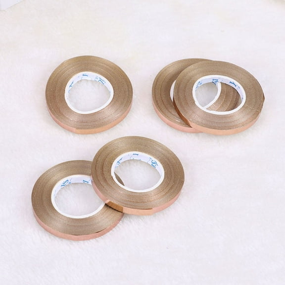 FRCOLOR 10PCS 10m Rose Gold Ribbon Gift Ribbon Curling Ribbon For Gift Present Souvenir Crafts