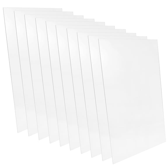 FRCOLOR 10PCS Acrylic Photo Frame Blanks Clear Acrylic Sheets Acrylic Boards Transparent Sheets for DIY Display Projects and Crafting