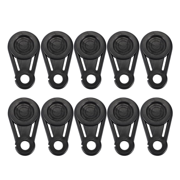 WASHWEPE Tent Clips Material For Hiking And Beach Outings 10Pcs 3.1X1.8X0.5In
