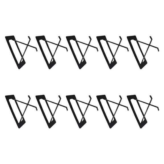 TAILTOSS 10Pcs Black Elastic Tissue Box Holder with Automatic Lifting Spring for Bathroom Kitchen