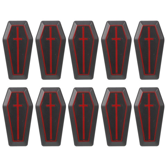 CIMAXIC Coffin Trinket Box Realistic Design Black 10Pcs