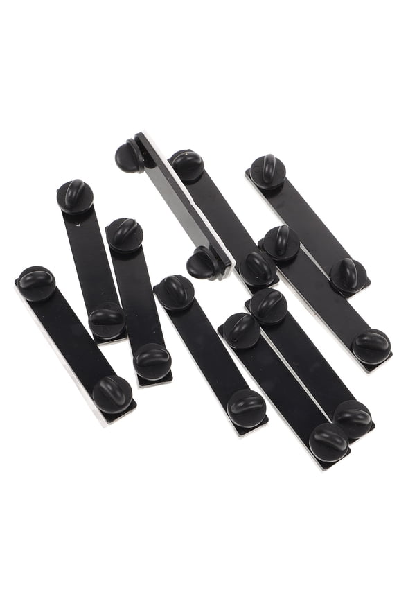 10Pcs Pin Backs Bars Lapel Pin Backs Needles Pin Safety Backs Rectangular Brooch Pin for Craft DIY