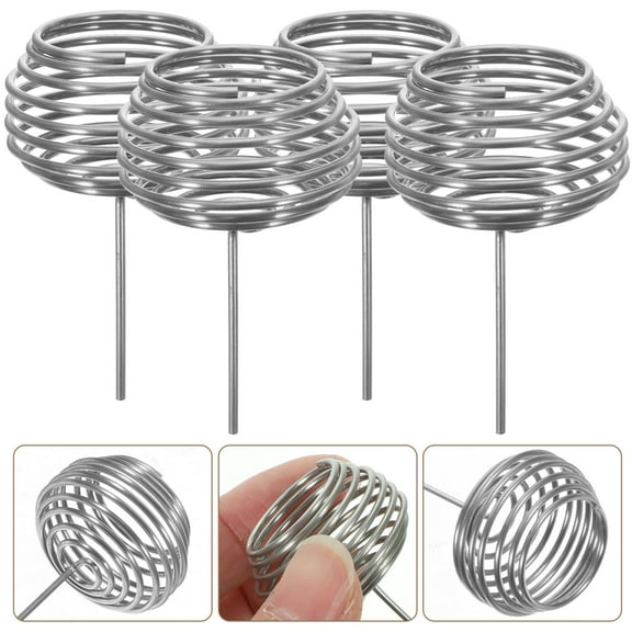 FRCOLOR 10Pcs Stainless Steel Fertilizer Holder for Soil Insertion in 4.70X2.80X2.80Cm