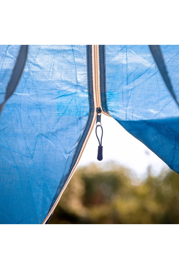 10Pcs Blue Zip Tags for Bags Key Rings Mobile Phones Nylon Cord Pulls