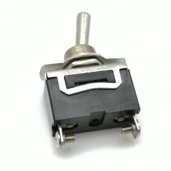 TAILTOSS 10Pcs Black Metal Toggle Switch Set 2 Pin Push Button on Off Car Dash Circuit