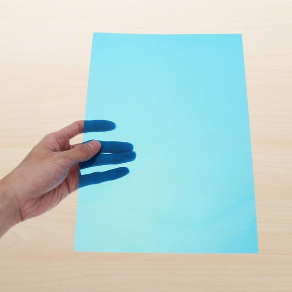 FRCOLOR 10pcs Cellophane Wrap A4 Transparent Iridescent Roll Rainbow Colored Plastic for Baskets Treats DIY Crafts Christmas