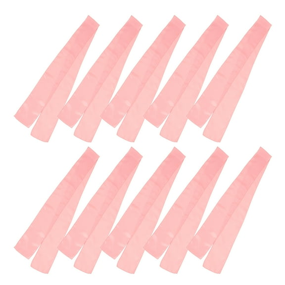 TAILTOSS Wedding Chair Decorations Elegant Bow Rose Gold Satin 10Pcs For Banquet Events