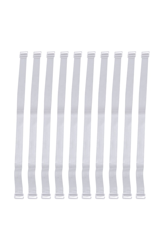 10pcs Clear Bra Shoulder Straps Adjustable Bra Straps Women Bra Shoulder Straps Invisible Bra Straps Clear Lingerie Straps Bra Straps Adjustable Bra Shoulder Strap for Women