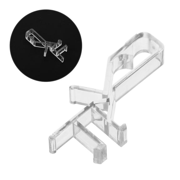FRCOLOR 10pcs Clear Plastic Blinds Clips Hidden Valance Clips For Window Treatments Valance Retainer Clips Holder For Vertical Blinds Accessories
