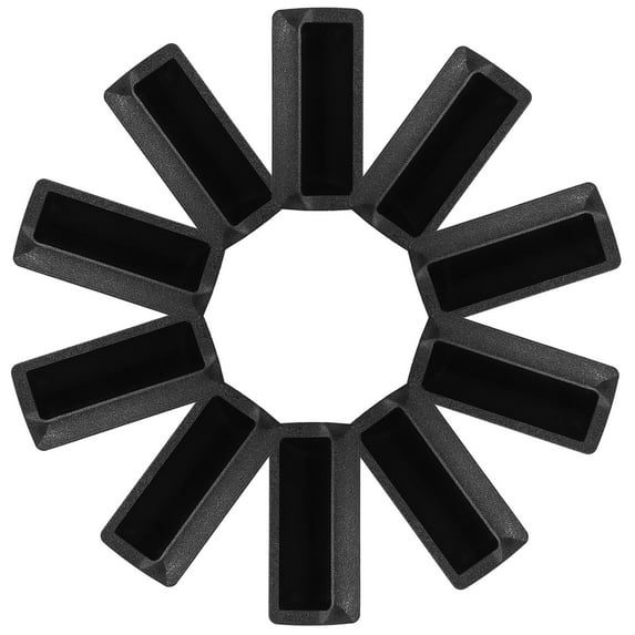 FRCOLOR 10pcs Flush Door Pull Handle For Cabinet Drawer Plastic Recessed Handle Modern Drawer Pulls Black Cabinet Knobs Unique Cabinet Knobs Cabinet Door Handles